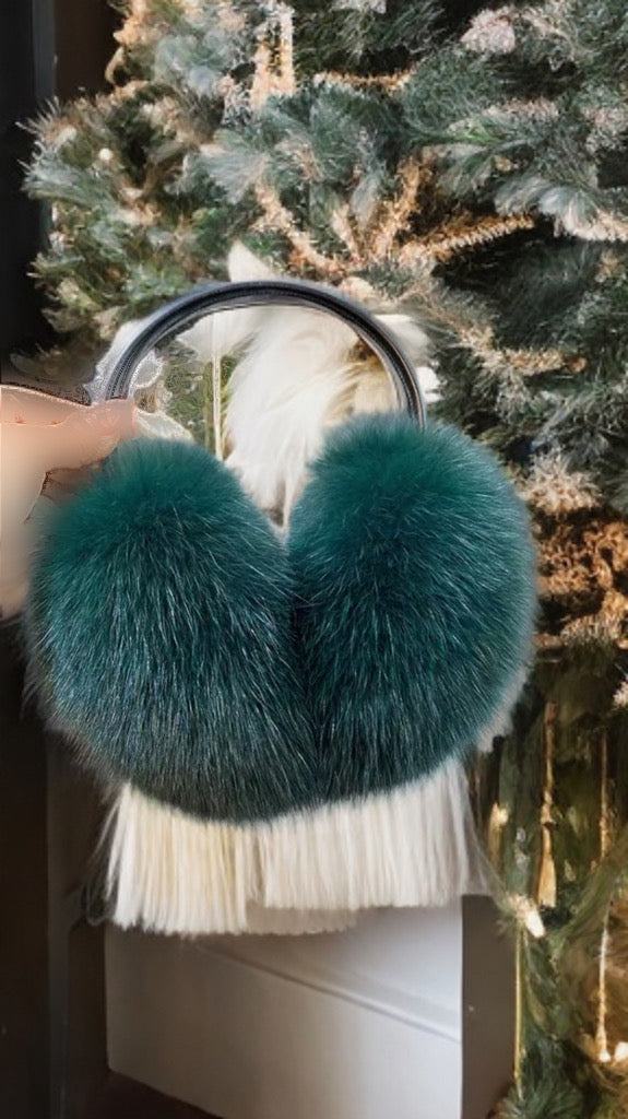 Nauszniki z lisa,lisem/futrzane damskie