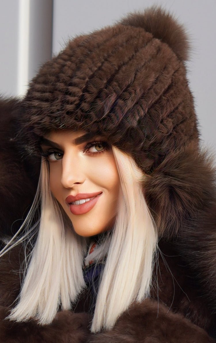 Czapka futrzana,Czapki futrzane/z norki,z norek