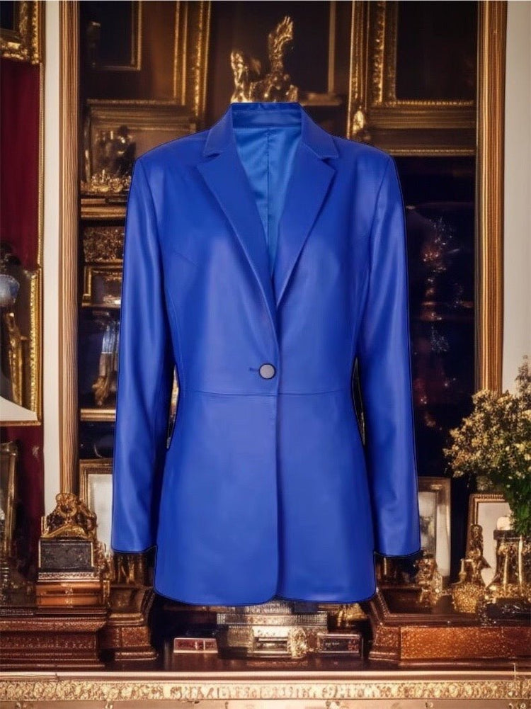 Eleganckie marynarki skórzane damskie ze skóry naturalnej