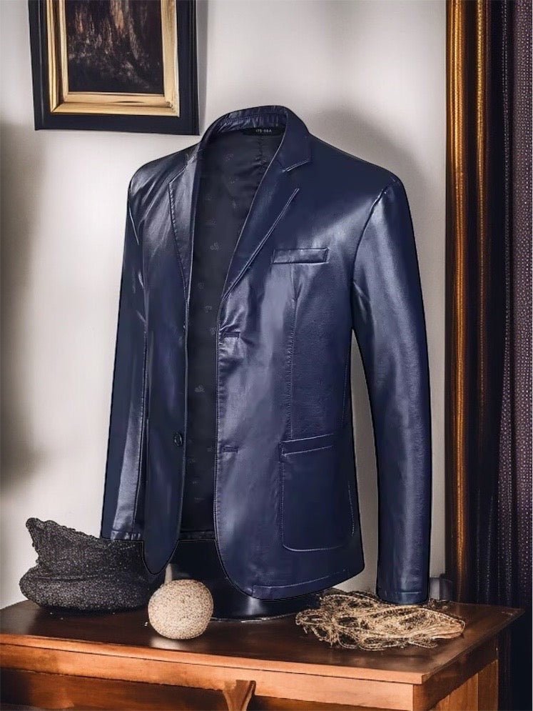 Eleganckie marynarki skórzane męskie ze skóry naturalnej