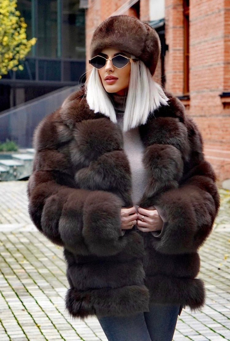 Futra z lisa, Futra z lisem damskie naturalne Łącko