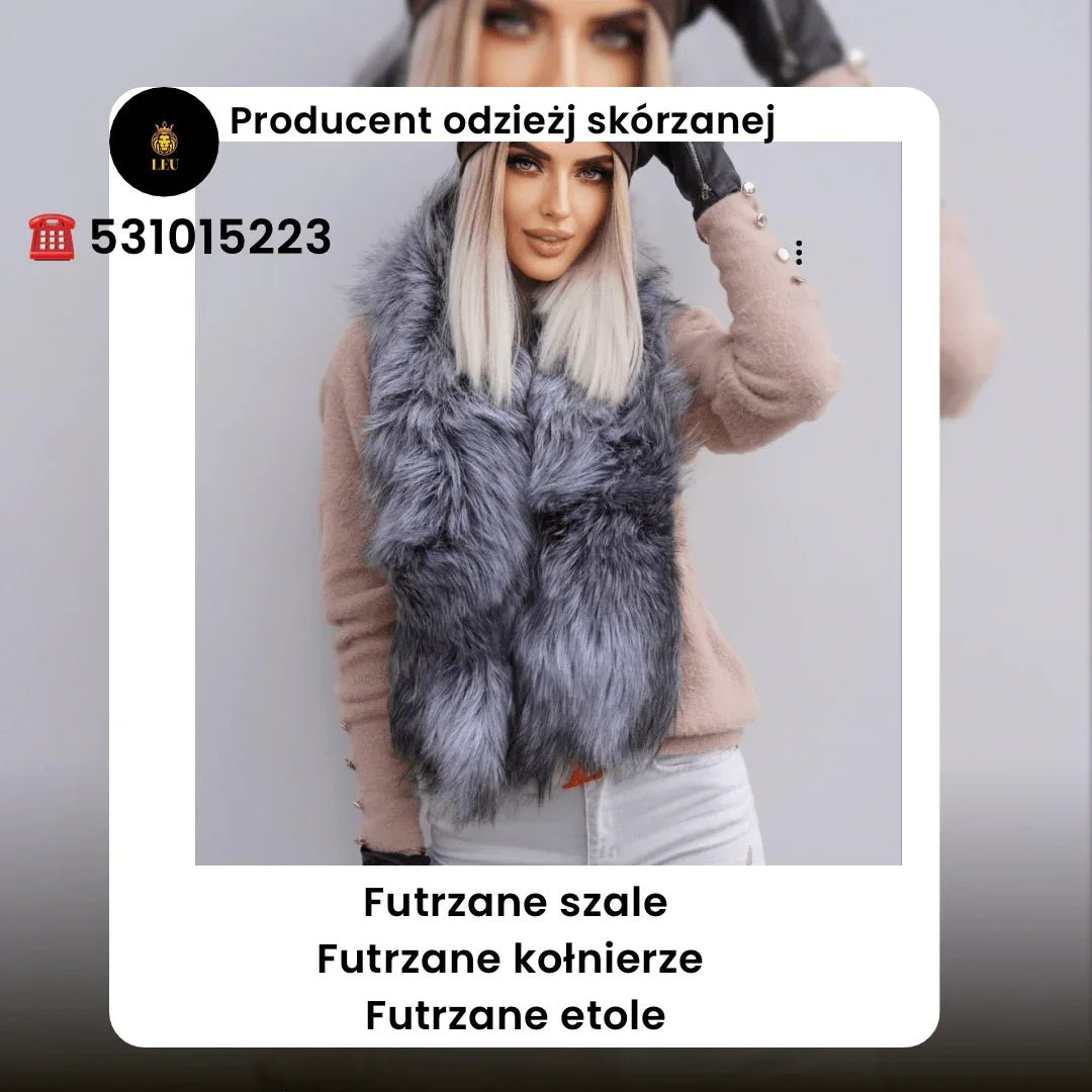 Futrzane szale,kołnierze,etole LEU♡