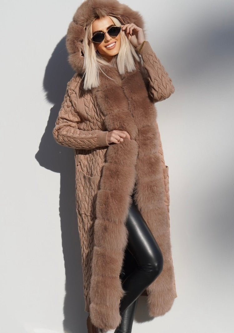 Kardigan futrzany,Kardigany futrzane LEU str.30