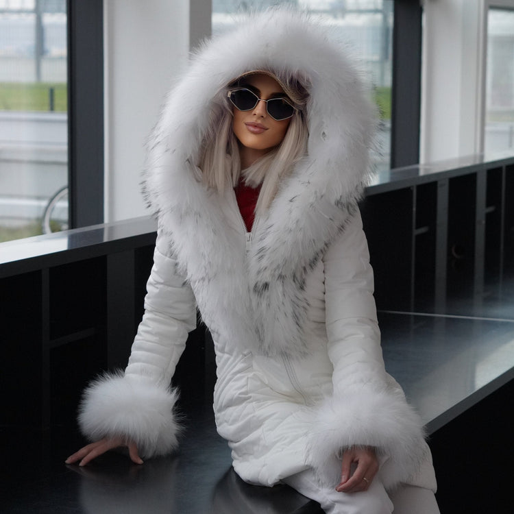 Kurtka puchowa z lisem,Kurtki puchowe z lisem/Wrocław LEU