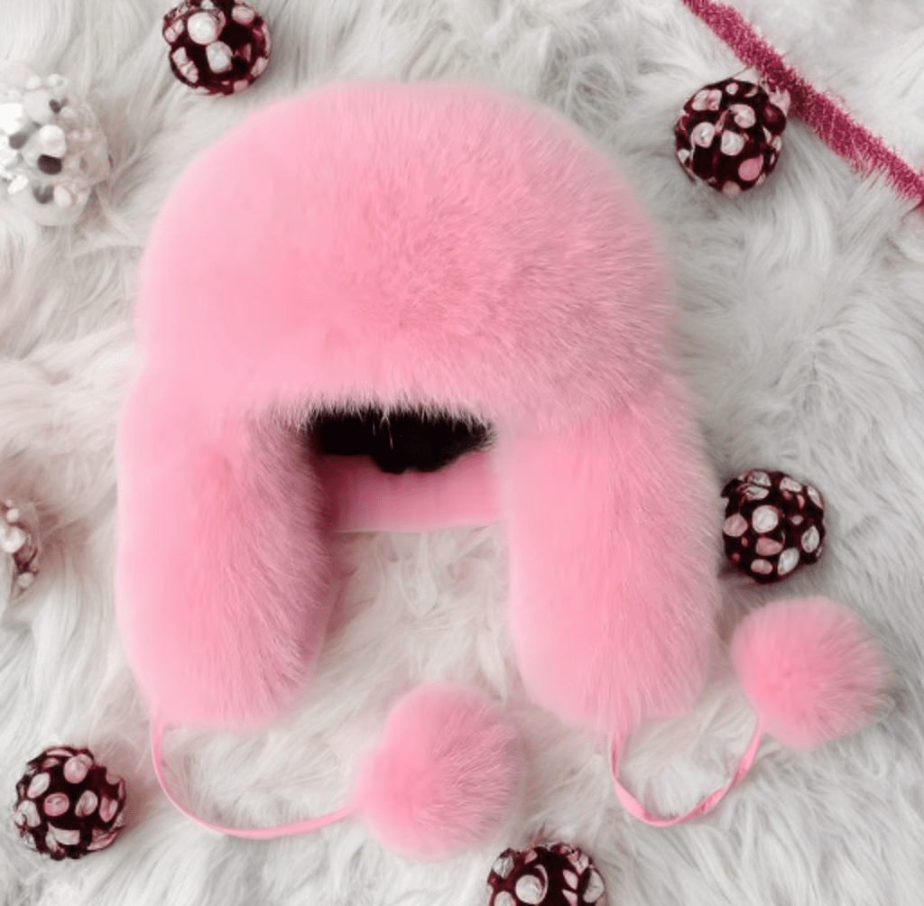 Czapka z futra, futrem lisa, lisem uszatka z lisa damska perłowa LIS-1 od LEU. Zobacz wszystkie kolory on-line.