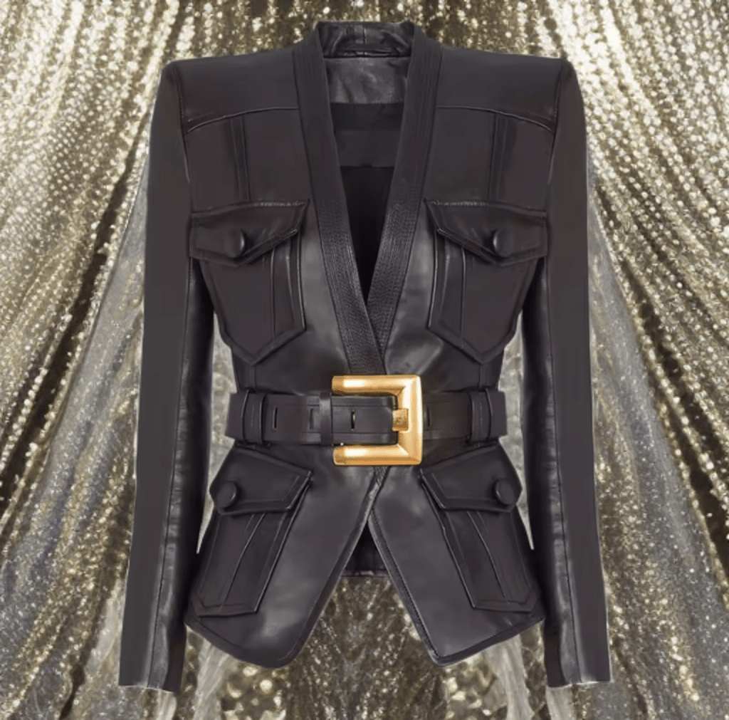 Kurtka skórzana damska,żakiet skórzany damski,CHANEEL - 3 - LEU