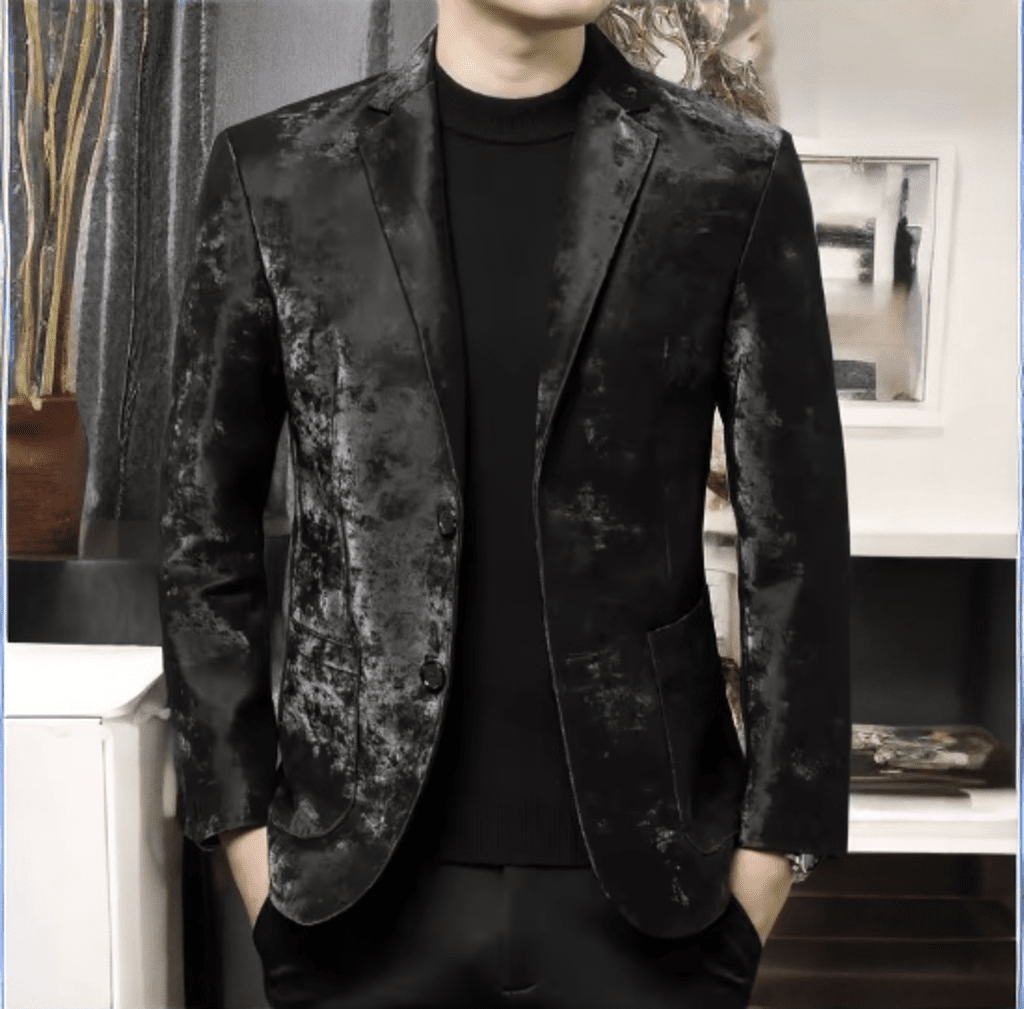 Marynarka skórzana męska ze skóry naturalnej,ASTON MARTIN-2-LEU. Marynarka czarna vintage-2 wiosenna, jesienna, przejściowa.