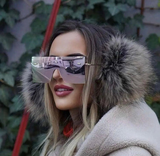 Nauszniki z futra jenota damskie - LEU
