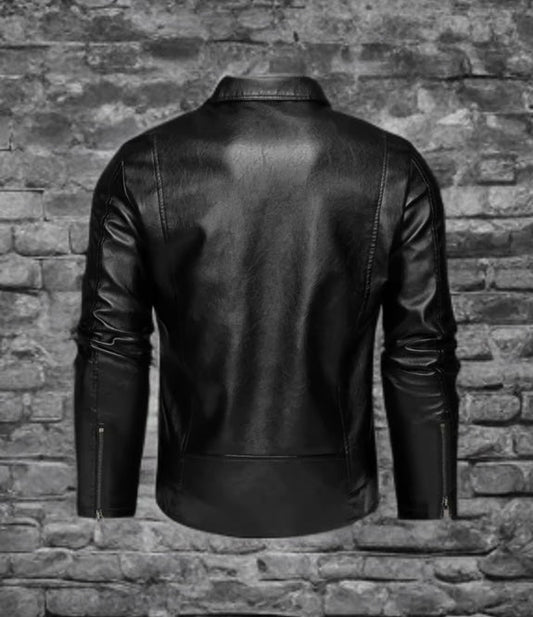 Ramoneska skórzana motocyklowa męska ze skóry,PAWEŁ - LEU