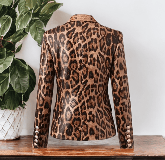 Żakiet skórzany damski ze skóry eko,PANTERA - LEU