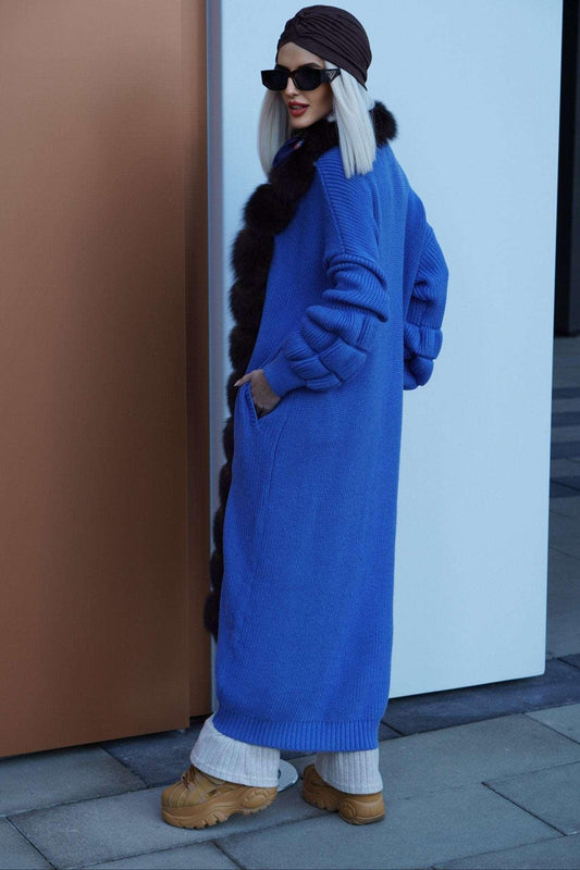 Stylowe Swetry Futrzane Damskie: Kardigany na Każdą Okazję - LEU