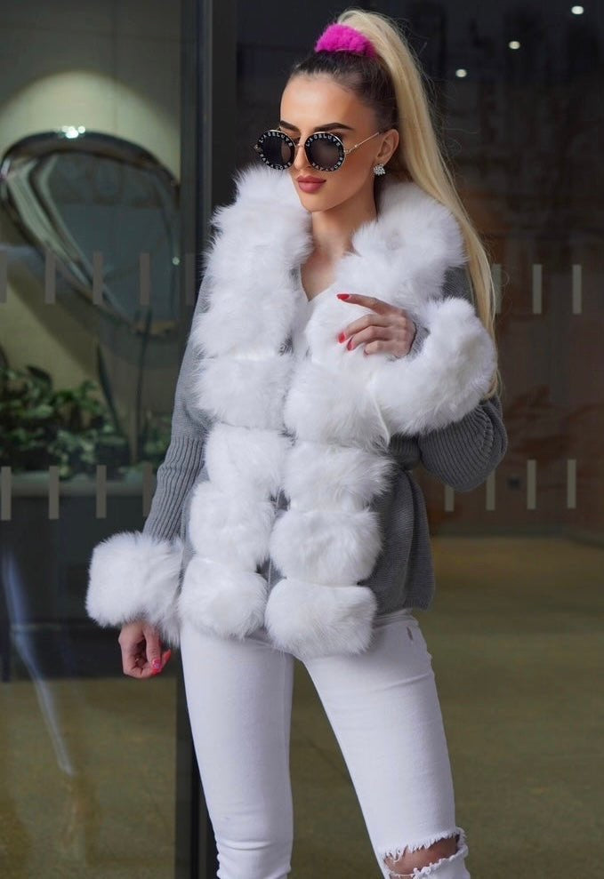 Sweter futrzany/Swetry futrzane od LEU str.30