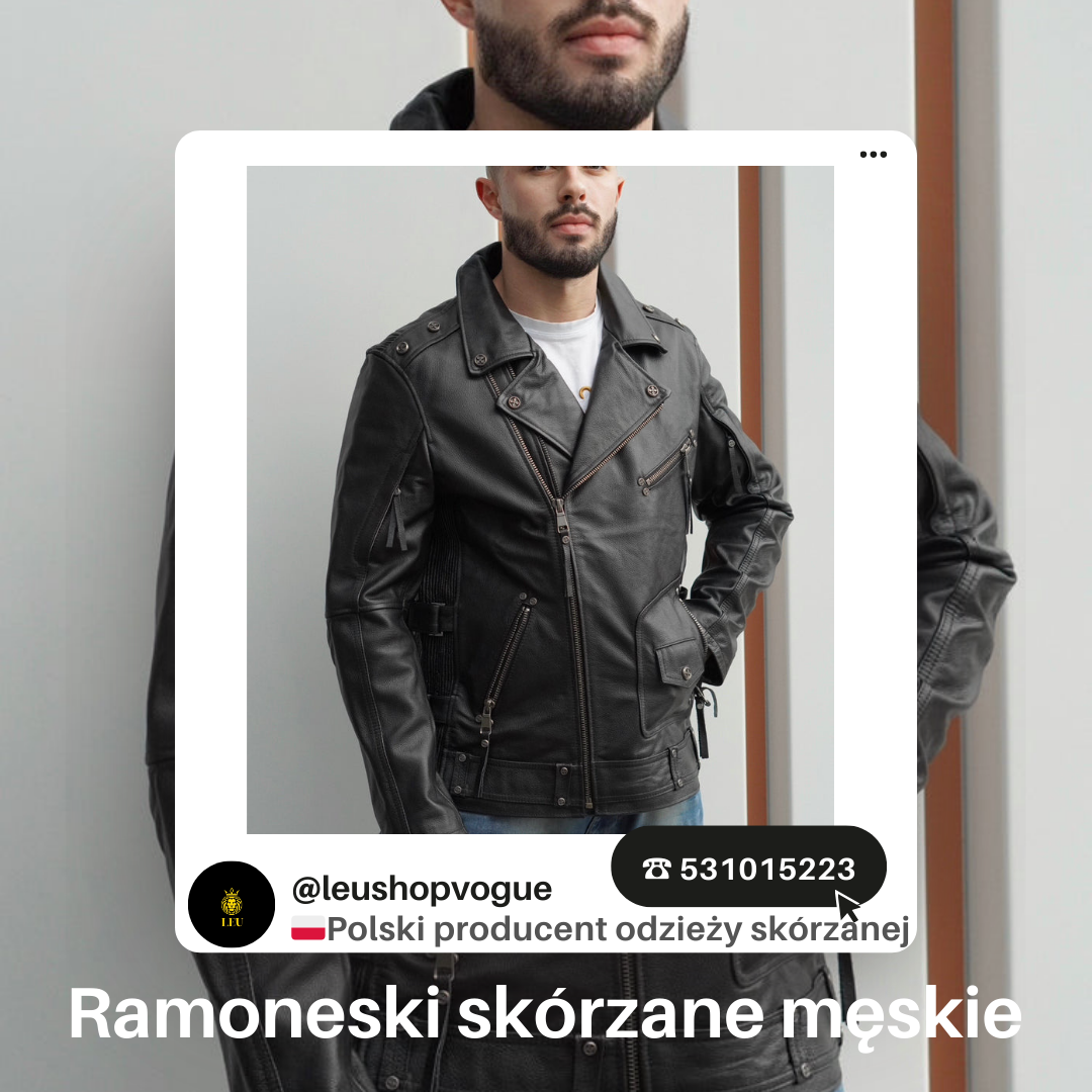 Ramoneski Męskie ▷Skórzane i Eleganckie▷LEU