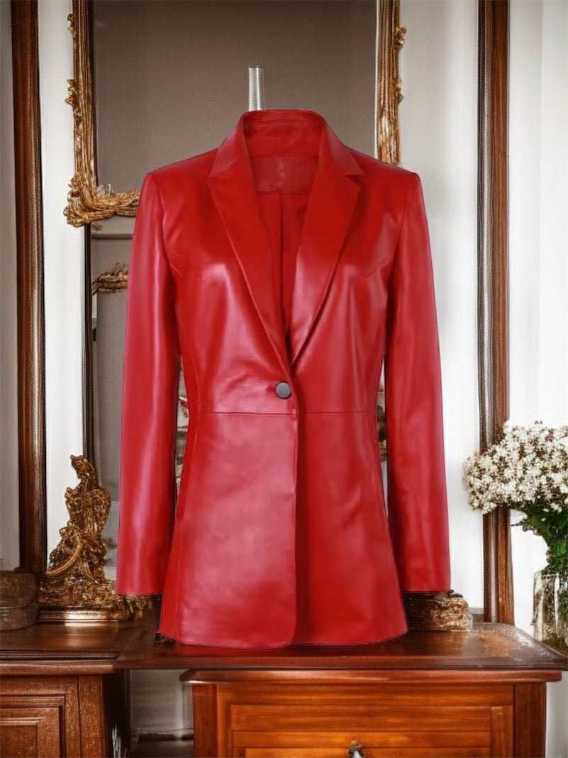 Marynarka damska ze skór owczych, skóry naturalne od LEU