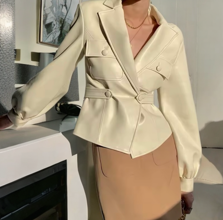 Kurtka ze skóry damska LEU str.21