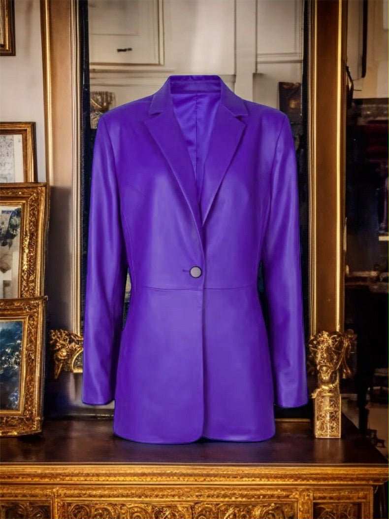 Marynarka damska ze skór włoskich, nowe kolory skór od LEU