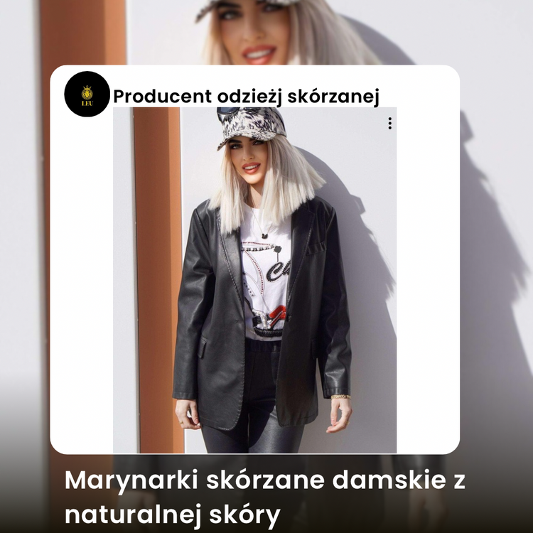 Marynarki skórzane damskie Pasaż Zielińskiego od LEU sklep internetowy
