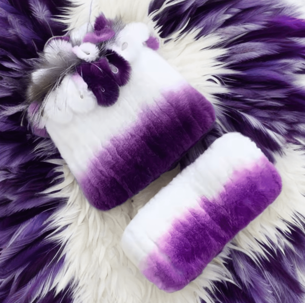 Czapka i szalik futrzany komplet z futra naturalnego od LEU