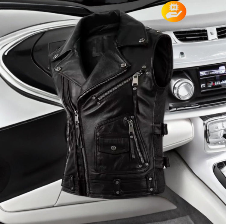 Kamizelka skórzana, Kamizelki skórzane ze skóry