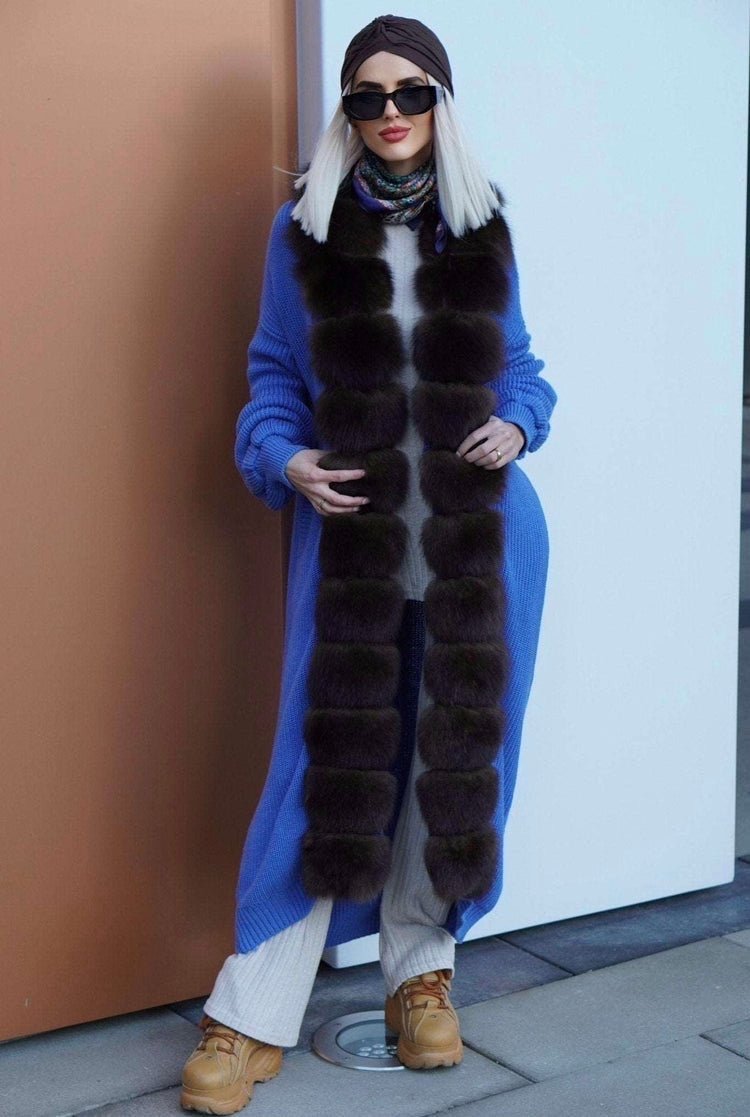 Kardigan,Kardigany/z futrem naturalnym lisa,jenota LEU str.30