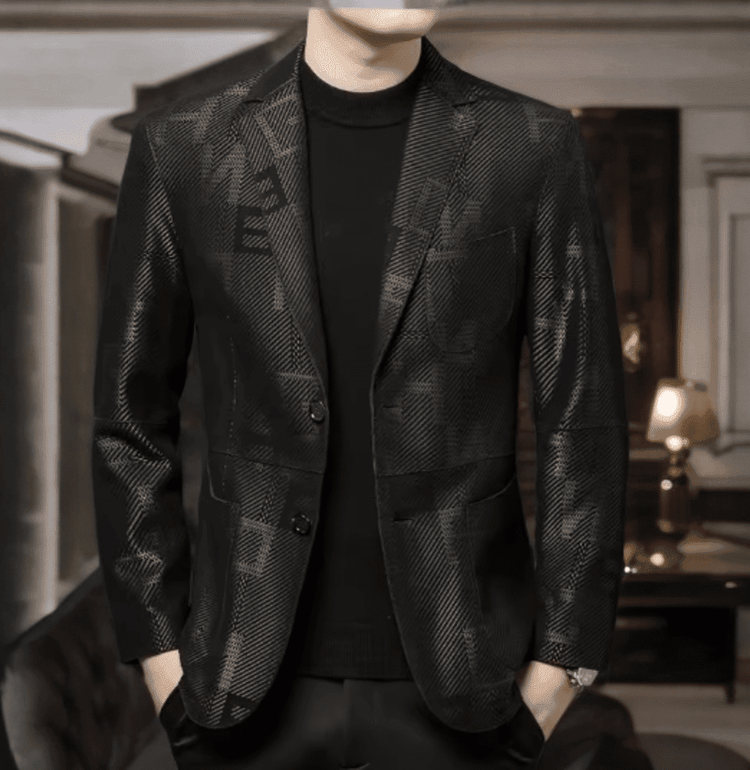 Marynarki Męskie-Polska odzież skórzana LEU