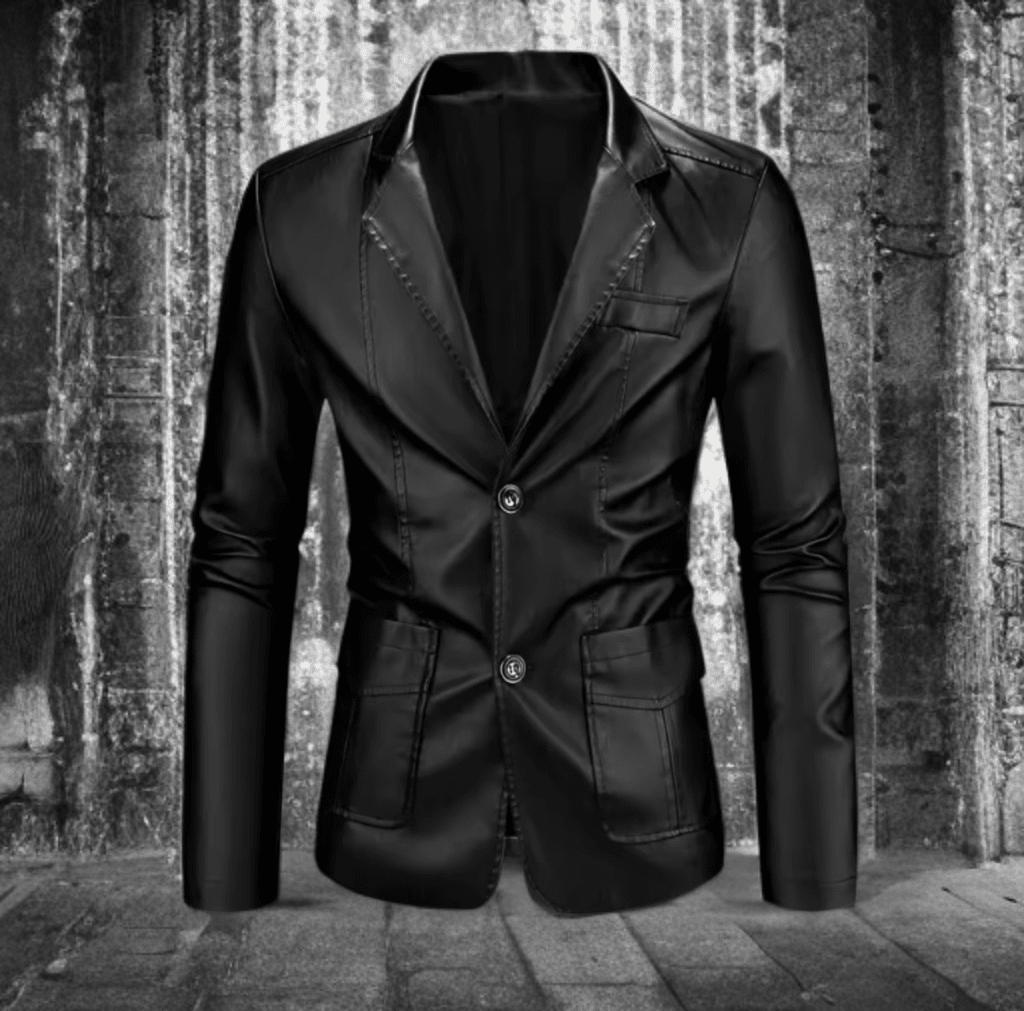 Marynarki skórzane męskie ze skóry ekologicznej LEU str.1