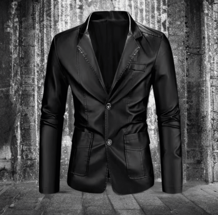 Marynarki skórzane męskie ze skóry ekologicznej LEU str.1