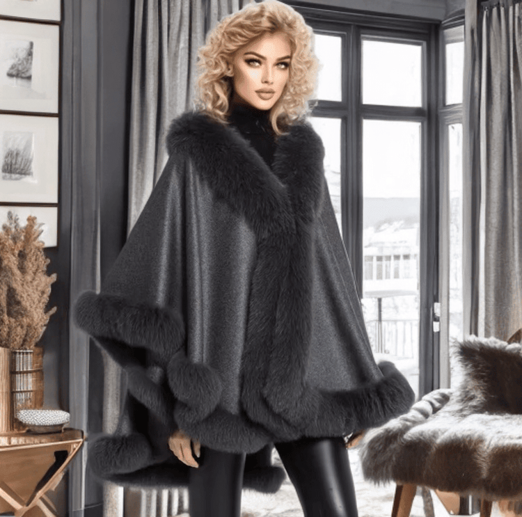 Peleryna z futra,Peleryny z futrem