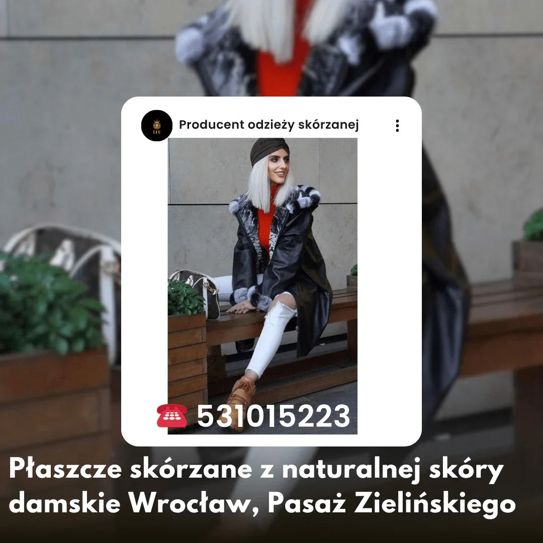 Płaszcz skórzany z naturalnej skóry damski ➤LEU Wrocław str.17