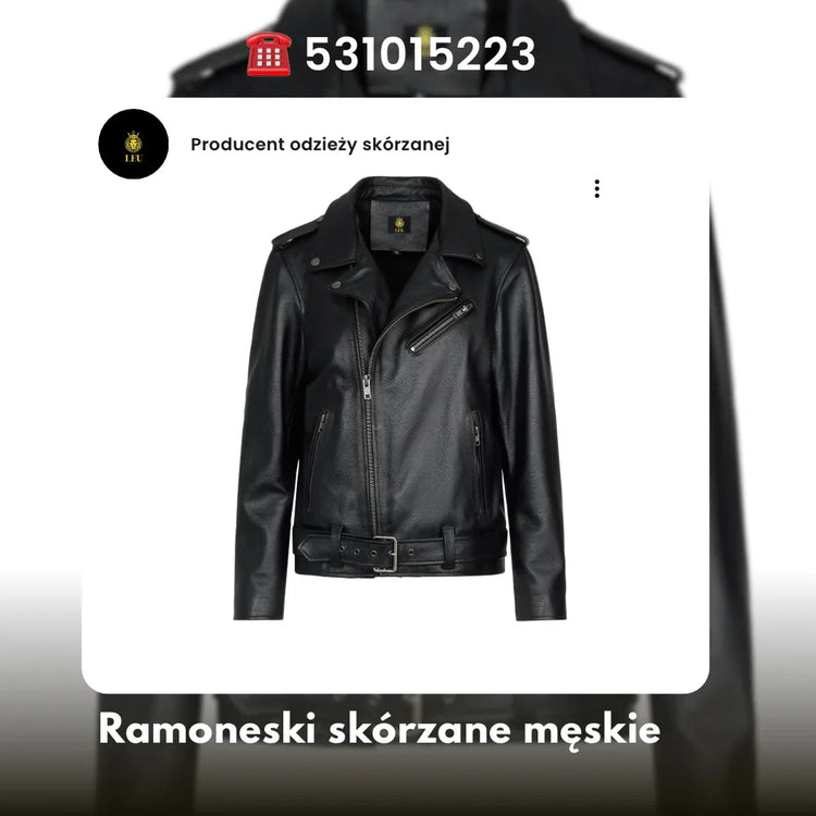 Ramoneska skórzana męska od LEU sklep internetowy [strona-16]