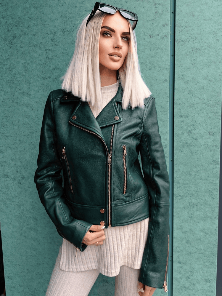 Ramoneski,kurtki skórzane damskie Wrocław sklep stacjonarny LEU