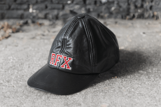 Czapka skórzana z daszkiem męska - LEU