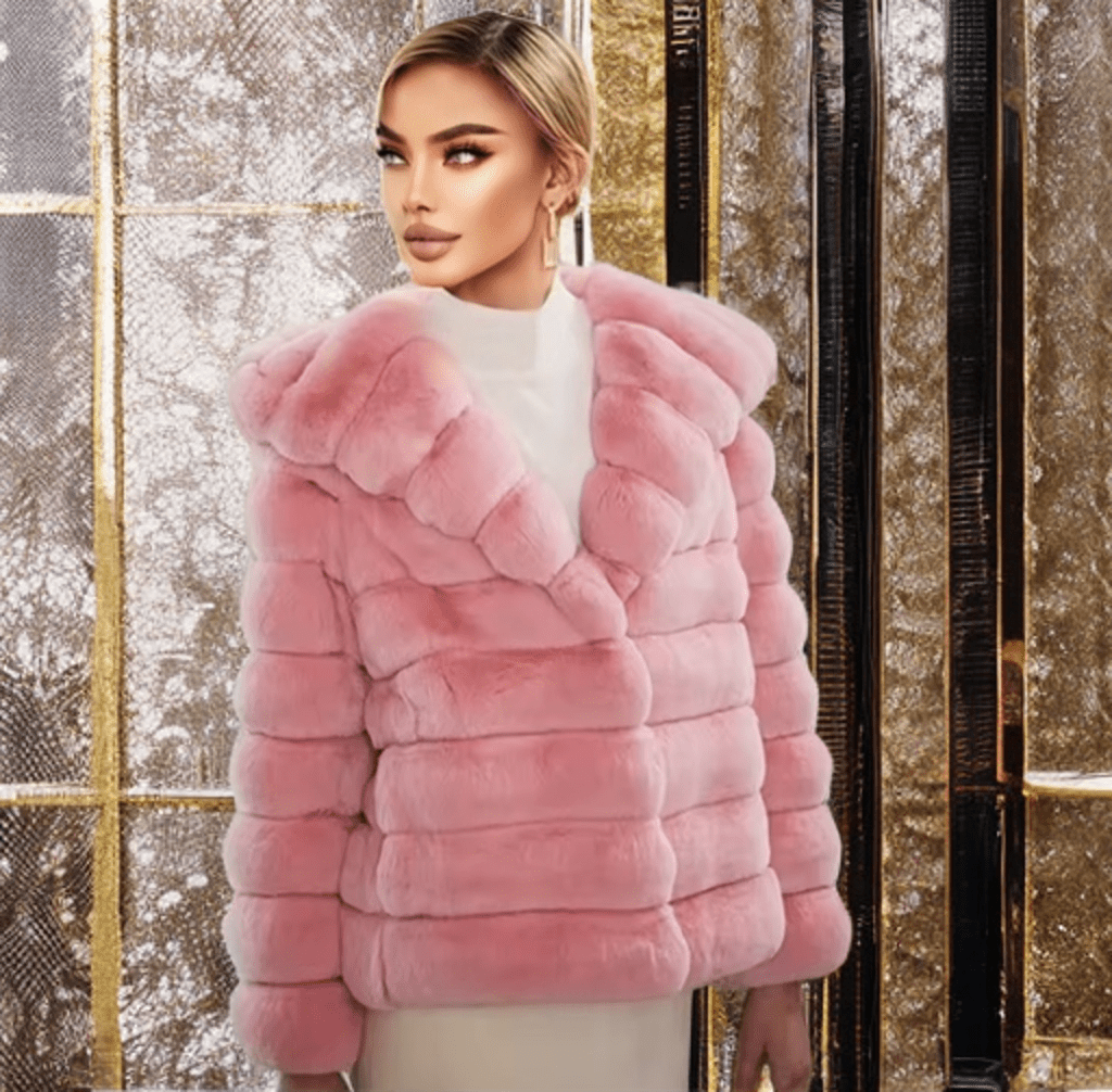 Futro naturalne z królika szynszylo - rexa,QR - 19 - LEU