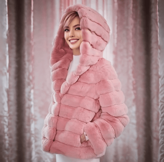 Futro naturalne z królika szynszylo - rexa,QR - 19 - LEU