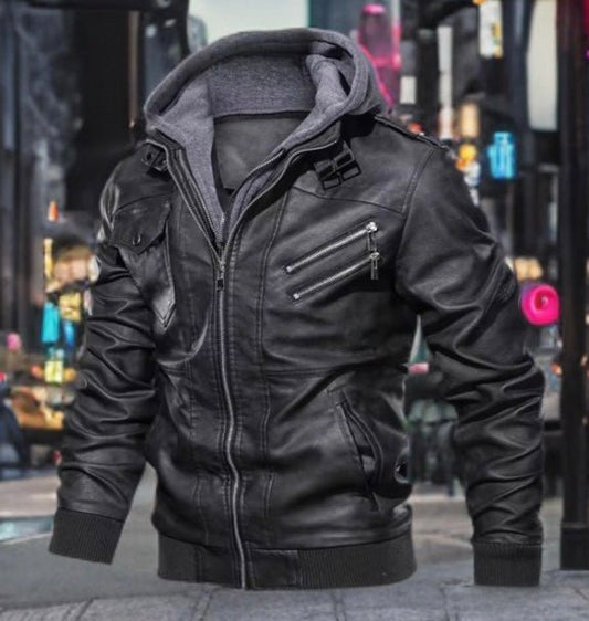 Kurtka bomberka lotnicza męska ciemno - szara,LOT - 900 - LEU