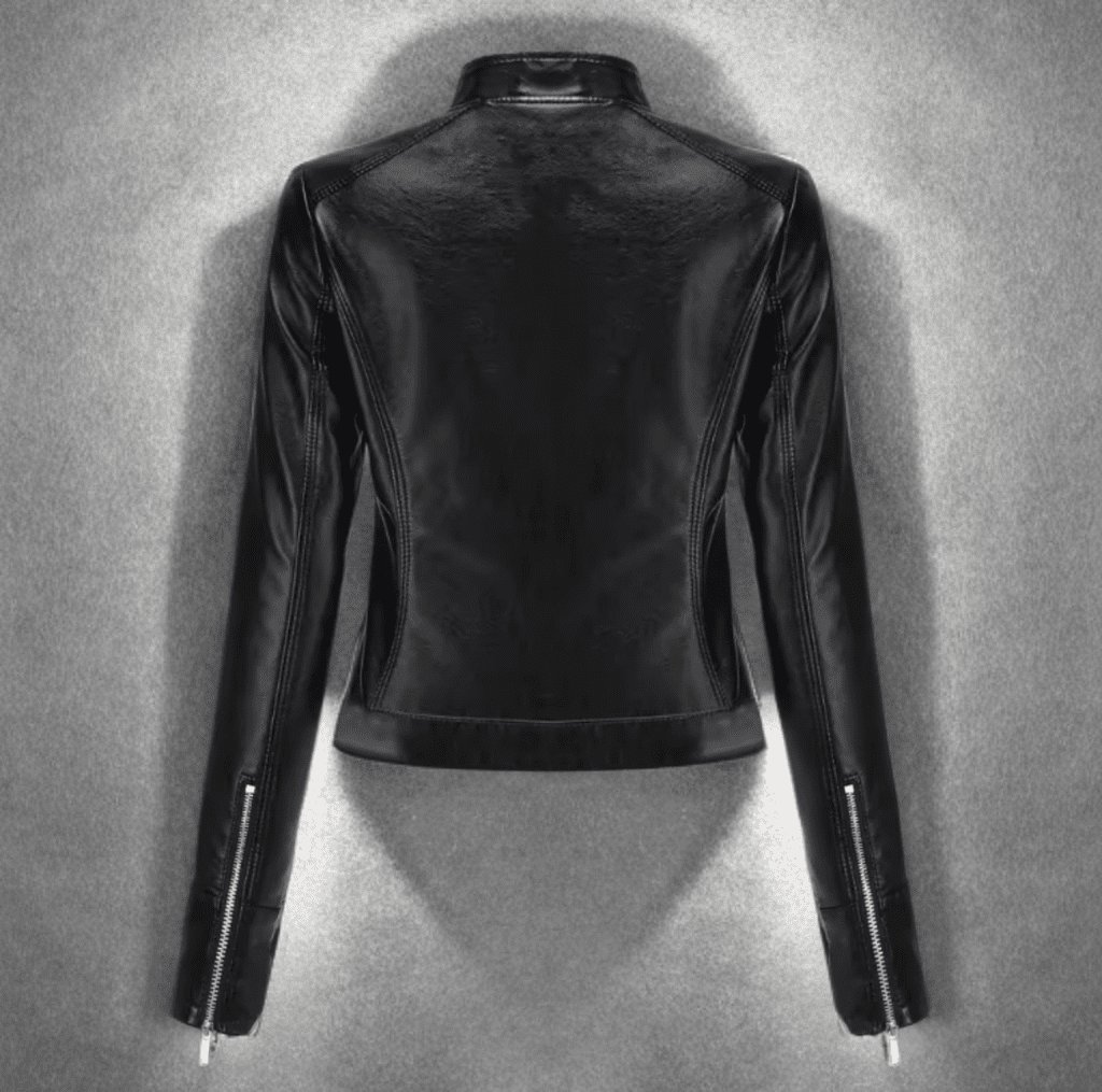 Kurtka skórzana damska ze skóry czarna,BIKE - 2 - LEU