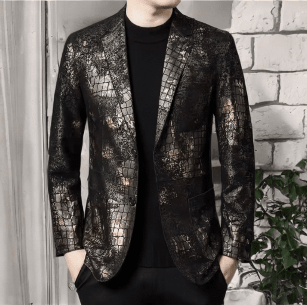 Marynarka skórzana męska ze skóry,ASTON MARTIN - 16 - LEU