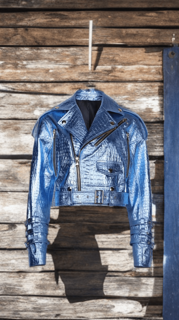 Ramoneska ze skóry damska skórzana kurtka, ALEXIS - LEU. Ramoneska wiosenna,jesienna,przejściowa kurtka skórzana.