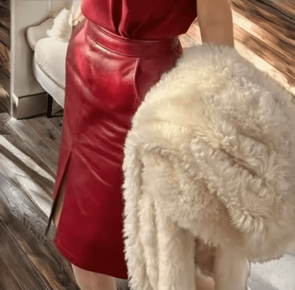 Spódnica skórzana ze skóry naturalnej MIDLL - 1 - LEU