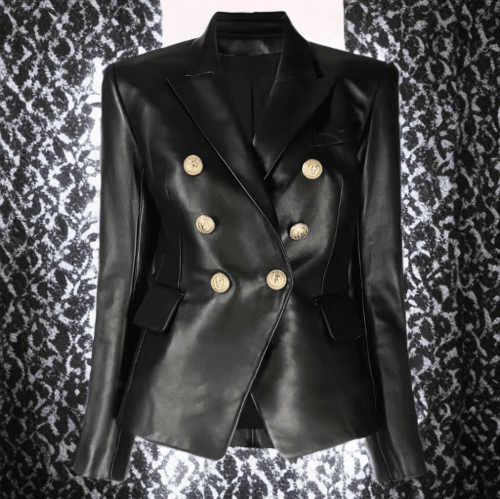 Żakiet skórzany czarny ze skóry,YSL-2 - LEU. Żakiet ze skóry damski wiosenny, jesienny, przejściowy.